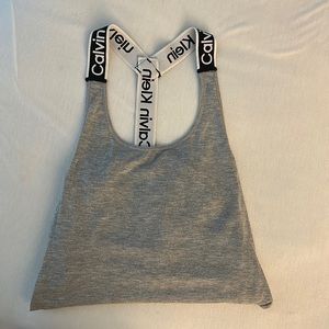 Calvin Klein Performance gray workout top. Size XS (runs big!)
